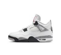 Nike Herren Air Jordan 4 Retro Running, Summit White/Fire Red Cement-Grau-Schwarz, 10.5 UK (11.5 US)