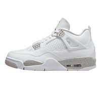 Nike Herren Air Jordan 4 Retro White Oreo, White/Tech Grey/Black/Fire Red, 9.5