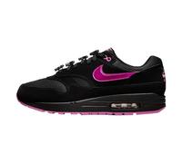 NIKE Herren Air Max 1 Premium Sneaker, Black Playful Pink University Red, 48.5 EU