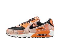 Nike Herren Air Max 90 Premium Sneaker, Bio Beige/Schwarz/Sicherheitsorange, 11