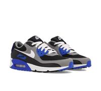 NIKE Herren AIR MAX 90 Sneaker, Black White Lyon Blue Varsity Maize, 43 EU
