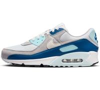 Nike Herren AIR MAX 90 Sneaker, Pure Platinum/White-Glacier Blue, 45 EU