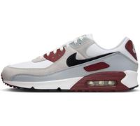 Nike Herren AIR MAX 90 Sneaker, White/Black-Dark Team Red-Pure Platinum, 42.5 EU
