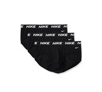 Nike Herren All Day Cotton Stretch Hip Brief W/Fly Underwear (3-Pack) Slip, Schwarz/Schwarz/Schwarz, Large (3er Pack)