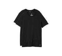 Nike Herren All Day Cotton Stretch Short Sleeve Crewneck Undershirts (2-Pack) Ganztägige Unterhemden aus Baumwoll-Stretch, kurzärmelig, Rundhalsausschnitt, 2 Stück (2er Pack)