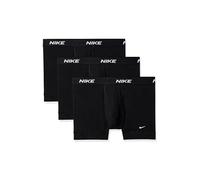 Nike Herren All Day Cotton Stretch Trunk W/Fly Underwear (3-Pack) Badehose, Schwarz/Schwarz/Schwarz, Large (3er Pack)