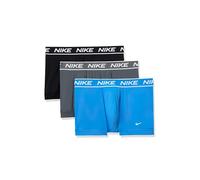Nike Herren All Day Micro Stretch Trunk Underwear (3-Pack) Badehose, Fotoblau/Eisengrau/Schwarz, X-Large (3er Pack)