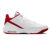 NIKE Herren Basketballschuhe JORDAN MAX AURA 5 WHITE/GYM RED-BLACK 44 ½ (0197593820143)