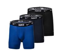 Nike Herren Everyday Cotton Stretch Boxer Briefs 3Pk, Obsidian/Game Royal/Black, M