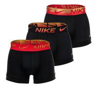 Herren Boxershorts Nike Essential Micro 3P - black/red/metallic gradient - Schwarz (L)