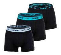 Trunk NIKE UNDERWEAR "TRUNK 3PK", Herren, Gr. L, 3 Stk., blk light amry blau, dty cts, blk wb, Jersey, Obermaterial: 95% Baumwolle, 3% sonstige Fasern, 2% Elasthan, kontrastfarbene Details, unifarben,