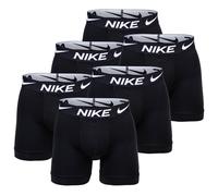 NIKE Herren Boxer Shorts, 6er Pack - Boxer Briefs, Dri-Fit Micro, Logobund Schwarz M