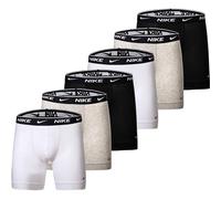 NIKE Herren Boxer Shorts, 6er Pack - Boxers, Cotton Stretch, einfarbig M Mehrfarbig