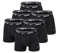 NIKE Herren Boxer Shorts, 6er Pack - Trunks, Logobund, Cotton Stretch Schwarz S