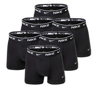 NIKE Herren Boxer Shorts, 6er Pack - Trunks, Logobund, Cotton Stretch Schwarz M