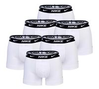 NIKE Herren Boxer Shorts, 6er Pack - Trunks, Logobund, Cotton Stretch Weiß XL