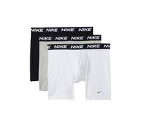 Nike Herren-Boxershorts aus Baumwolle, Stretch, mit Eingriff (3er-Pack), Weiß/Grau meliert/Schwarz, XX-Large
