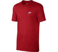 Nike Herren Club Embroidered Futura T-Shirt, Rot (sport red / sport red / white), S