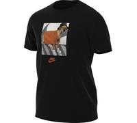 Nike Herren Club Embroidered Futura T-Shirt, Schwarz (Black / Black / White), L