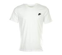 Nike Herren Club Embroidered Futura T-Shirt, weiß (White/Black), L