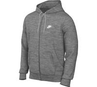 Nike Herren Club Ft Full Zip Jacke, Dk Grey Heather/Lt Smoke Grey, M