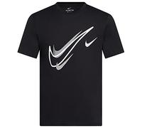 Nike Herren Court Mens Swoosh Logo Tee Short Sleeve Classic T Shirt Black DQ3944 010 New (Medium)