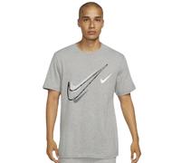 Nike Herren Court Swoosh Logo T-Shirt in Grau L
