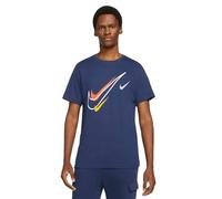 Nike Herren Court Swoosh Logo T-Shirt in Marineblau XL