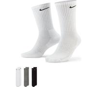 Nike Herren/Damen/Unisex Everyday Cushioned Training Crew Socks (3 Pairs) L weiß