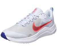 Nike Herren Downshifter 12 Sneaker, Football Grey/Bright Crimson-Concord, 43 EU