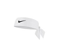 Nike Herren Dri-Fit Head Tie 4.0 Stirnband Running Fitness Training Sport Haarband schweißableitend, White/Black, One Size