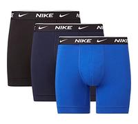 Nike Herren Everyday Cotton Stretch Boxer Briefs 3Pk, Obsidian/Game Royal/Black, L