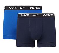 Nike Herren Everyday Cotton Stretch Trunks 2Pk, Obsidian/Game Royal, L