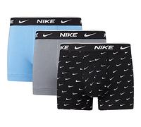 Nike Boxer Herren in swoosh print-cool grey-university blue, Größe S