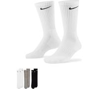 Nike 9 Paar Socken Herren Damen Weiß Grau Schwarz Tennissocken Sportsocken Sparset SX7664 Größe 34 36 38 40 42 44 46 48 50, Sockengröße:38-42, Farbe:weiß/grau/grau