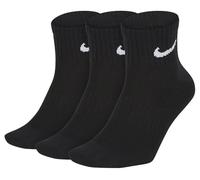 Nike Unisex Everyday Lightweight Ankle Socken, Black/White, XL EU