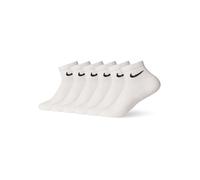 Baumwollknöchelsocken Nike EVERYDAY CUSHIONED QUARTER (6 PAIRS) weiß SX7669-100 - XL