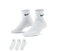 Nike Herren Everyday Cushioned Training Ankle Socks (3 Paar), schwarz/weiß, L