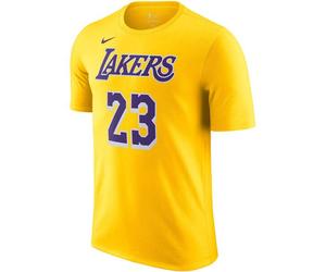 NIKE Herren Fanshirt LAL M NK ES NN SS TEE (DR6380) L AMARILLO/JAMES LEBRON 23