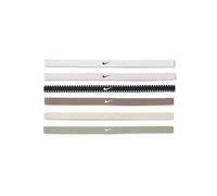 Nike Herren Flex Classic Headbands 6er Pack Stirnbänder Running Fitness Training Sport Haarband Set rutschfest elastisch, White/Light Army/Black, One Size