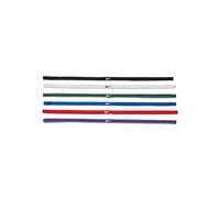 Nike Flex Classic Slim Headbands 6PK dünne elastische Haarbänder für Sport Royal (6 Stück)