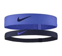 Nike Herren Flex Headband 2er Pack Stirnbänder Running Fitness Training Sport Haarband Set, Sapphire/Midnight Navy/Midnight Navy, One Size