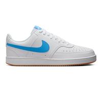 NIKE Herren Freizeitschuhe Court Vision Low (HJ9105) 43 WHITE/UNIVERSITY BLUE-GUM YELLOW