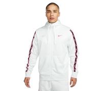 Nike Herren Hooded Full Zip Ls Top M NSW Repeat Sw Pk Fz Hoody, Summit White/Summit White/Hyper Pin, DX2025-122, M