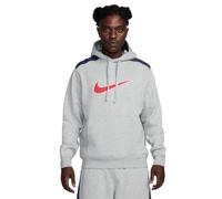 Nike M NSW SP FLC Hoodie BB Herren / DK GREY HEATHER/THUNDER BLUE/F / XL