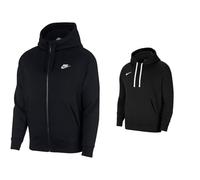 Nike Herren Hoodie mit Durchgehendem Reißverschluss Sportswear Club Fleece, Black/Black/White, S, BV2645-010 & Herren Park 20 Kapuzenpullover, Black/White/White, S