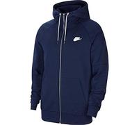 Nike Herren Hoodie mit Durchgehendem Reißverschluss Sportswear Modern, Midnight Navy/Ice Silver/White/White, XL, CU4455-410