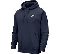 Nike Herren Hoodie Sportswear Club Fleece, Midnight Navy/Midnight Navy/White, M, BV2654-410