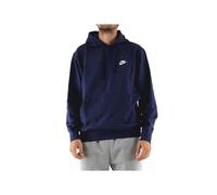 Nike Herren Hoodie Sportswear Club Fleece, Midnight Navy/Midnight Navy/White, XS, BV2654-410