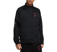 Nike Herren Jacke Sportswear Swoosh, Black/Black/Ember Glow, 2XL, CU3893-011